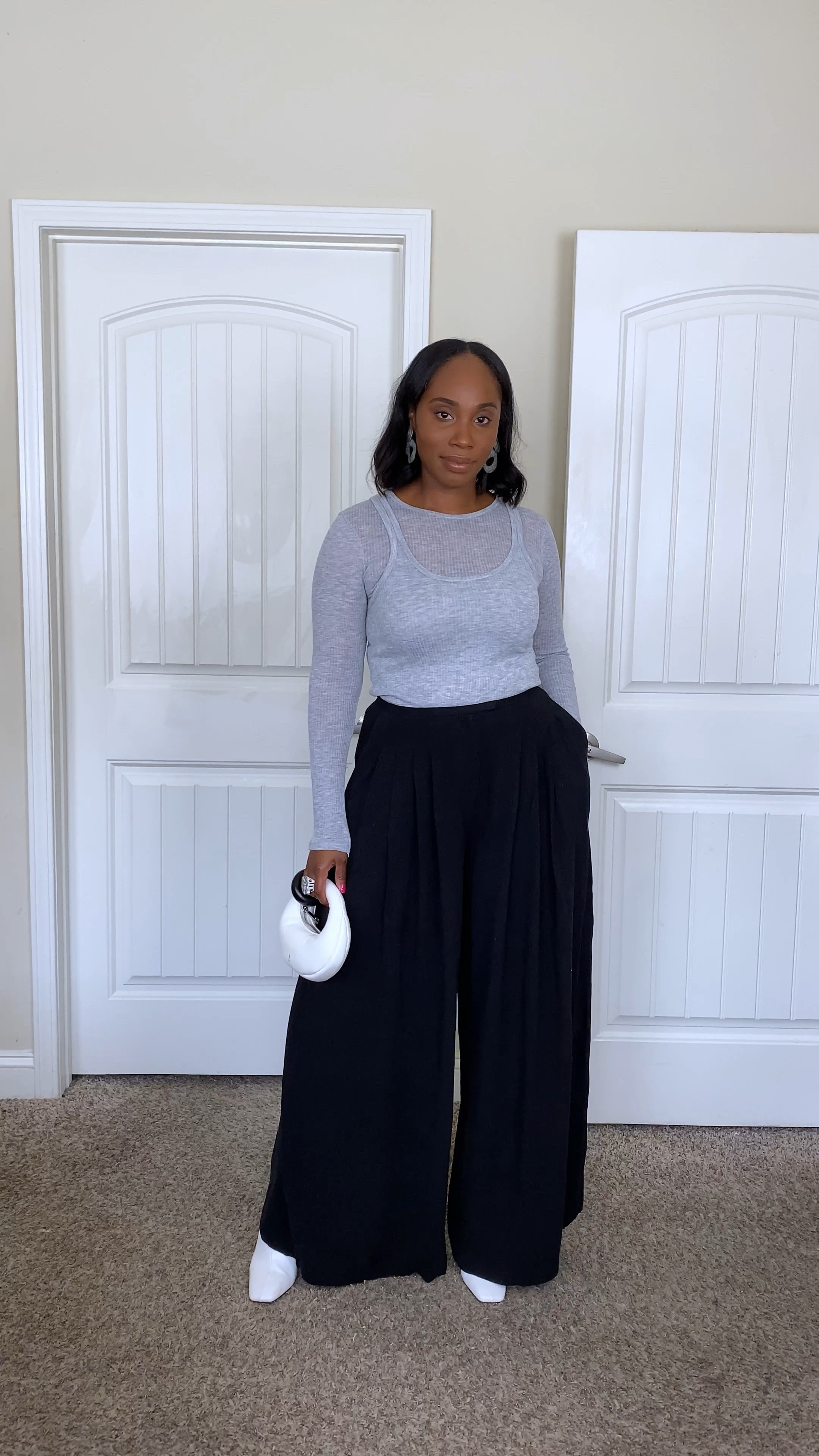 Styling pleated pants for Fall🍁🍂 Pants on sale. I'm wearing a size 8 

#LTKFindsUnder50 #LTKMidsize #LTKFallSale