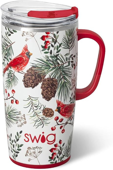 Swig Life 22oz Travel Mug, Insulated Tumbler with Handle and Lid, Travel Coffee Mug, Cup Holder F... | Amazon (US)