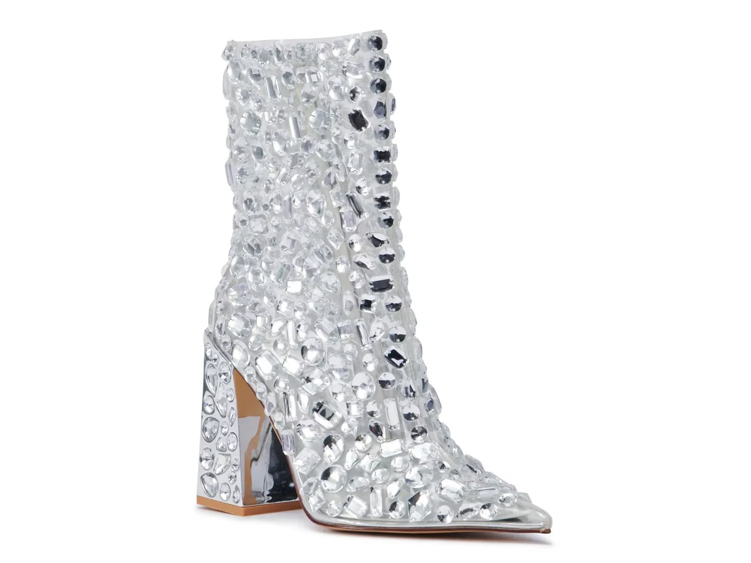 Azalea Wang Agave Bootie | Women's | Silver Metallic | Size 6.5 | Boots | DSW