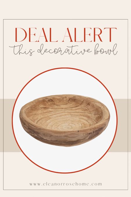 This beautiful decorative wooden bowl is currently on sale - 14% off!

#LTKunder50 #LTKsalealert #LTKFind