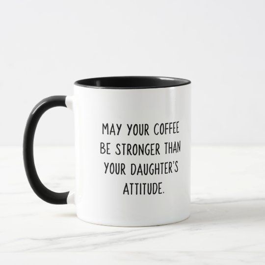 Daughter's Attitude Coffee Mug (Sassy Pink Girl) | Zazzle.com | Zazzle
