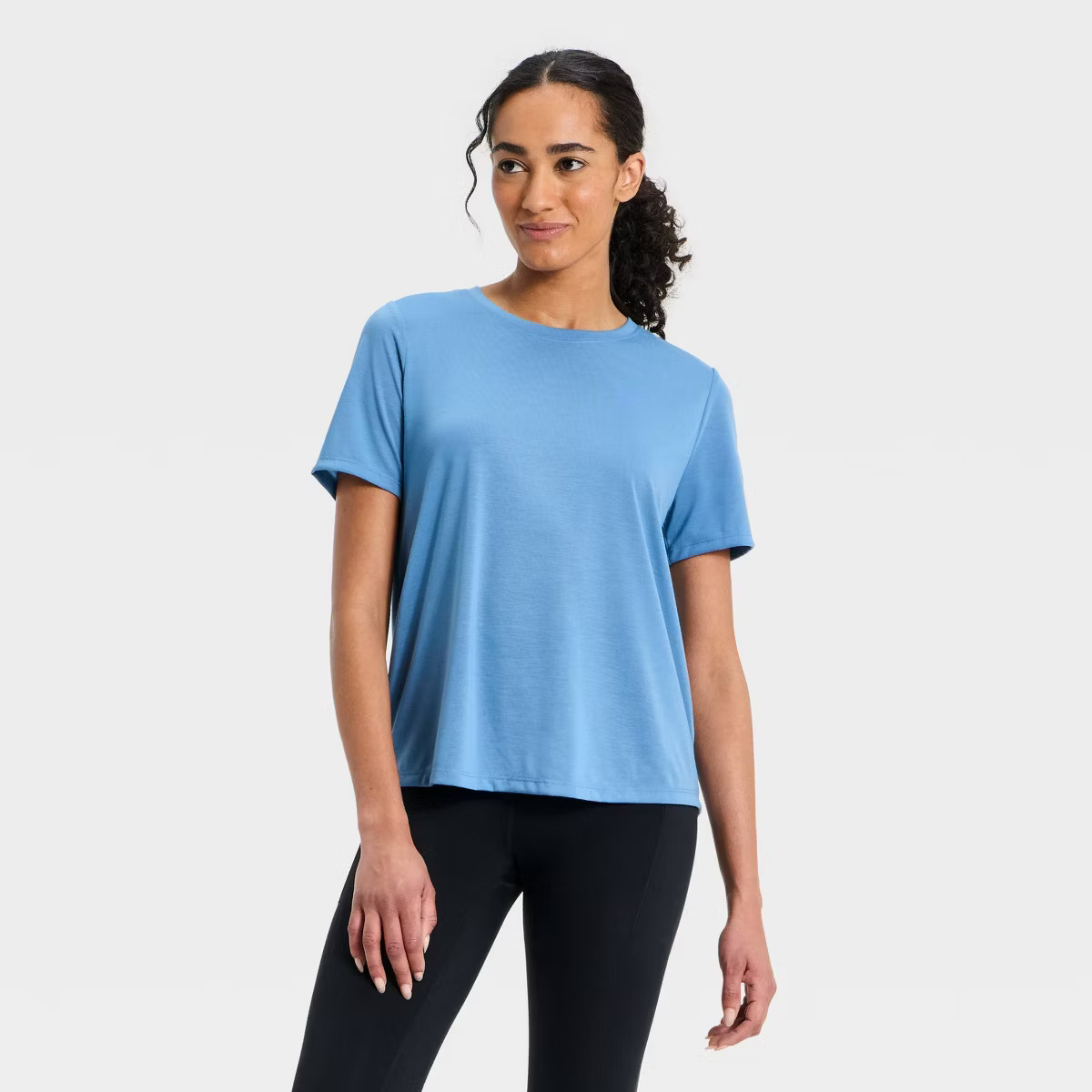 Women's Beyond Ease Crewneck Legging Friendly Short Sleeve T-Shirt - All In Motion™ | Target