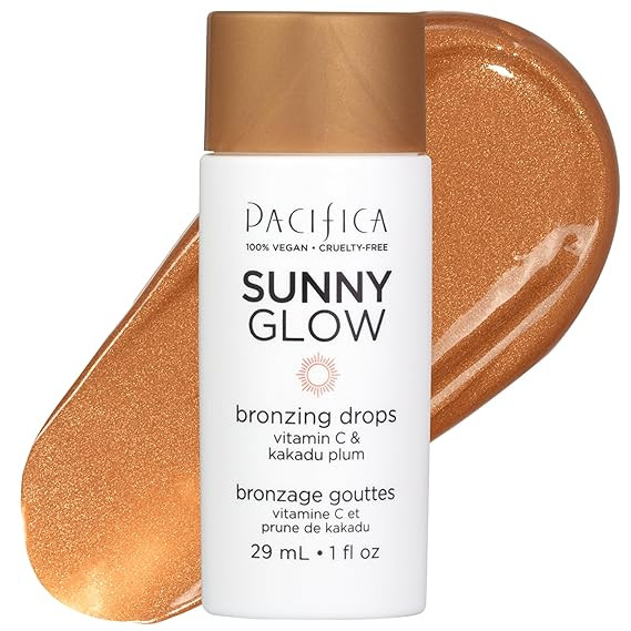 Pacifica Sunny Glow Liquid Face Bronzer Drops - Face Makeup Bronzing For Face & Cheeks for Instan... | Amazon (US)