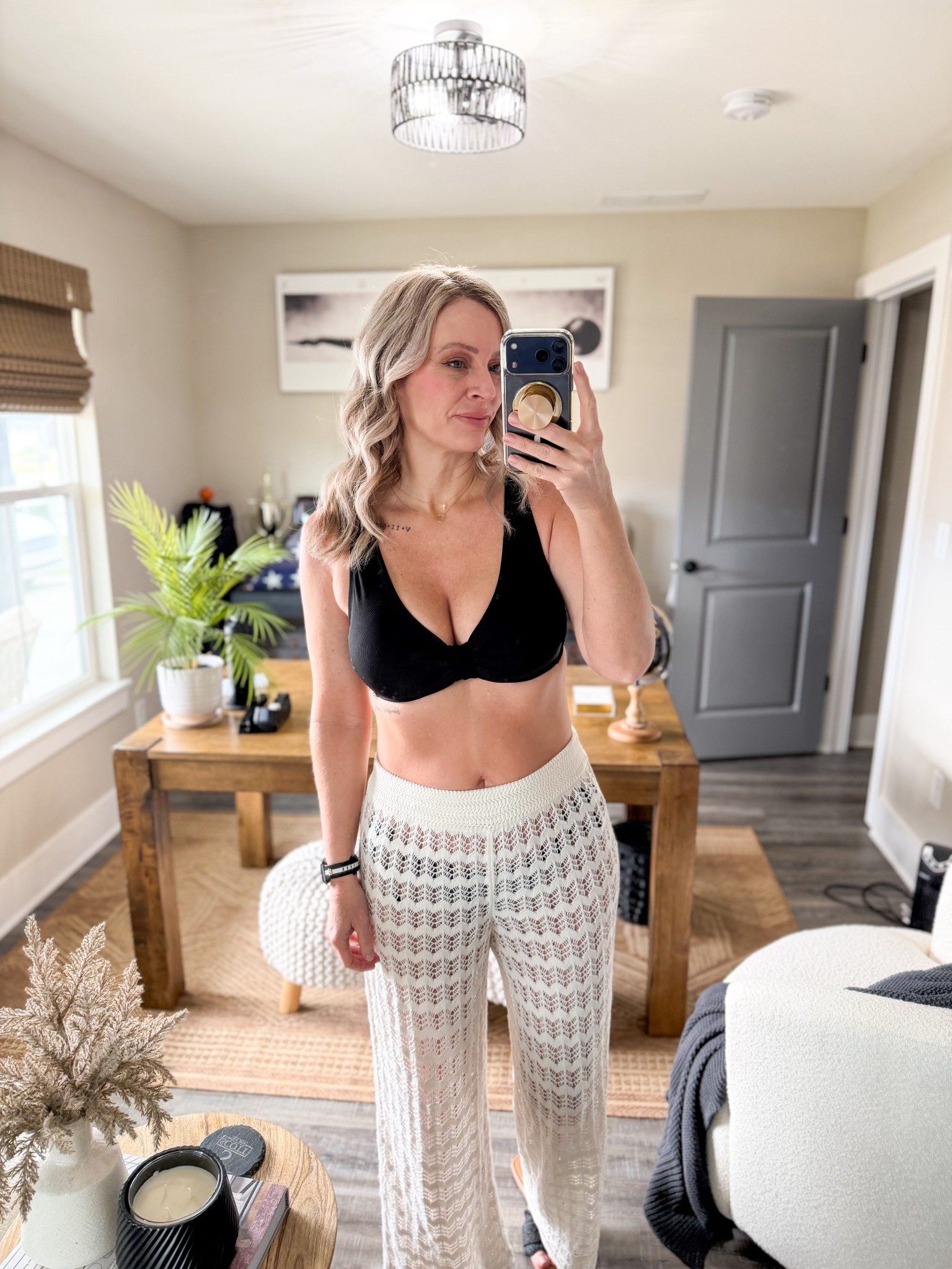 Classic black bikini top. I’m wearing a d/dd. There are different styles of bikini bottoms that match my top. I bought the string bikini bottoms. 

#LTKOver40 #LTKSaleAlert #LTKSwim