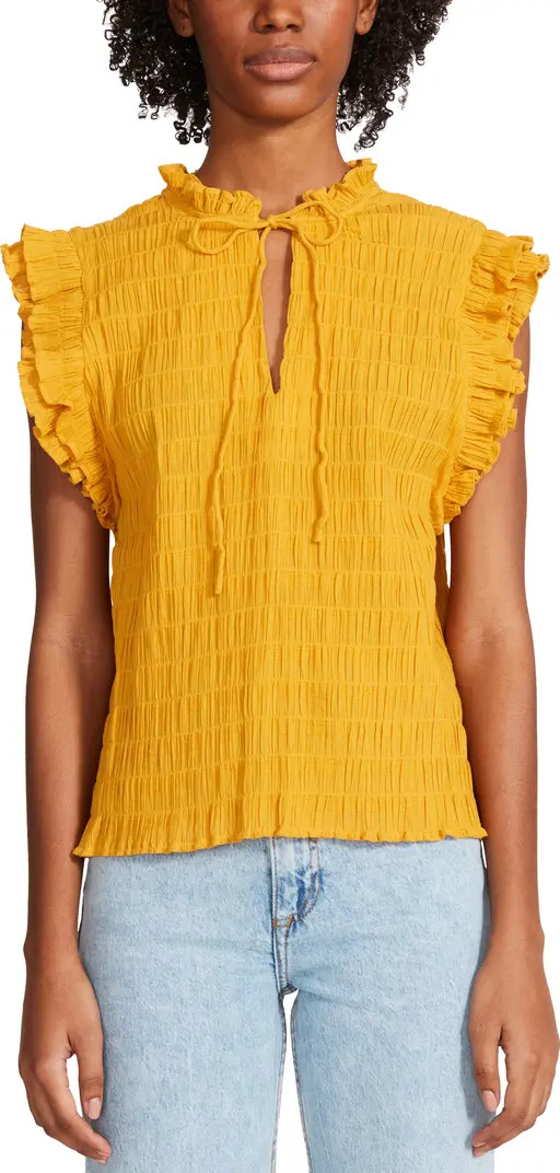BB Dakota by Steve Madden Hearts A Flutter Shirred Top | Nordstrom | Nordstrom