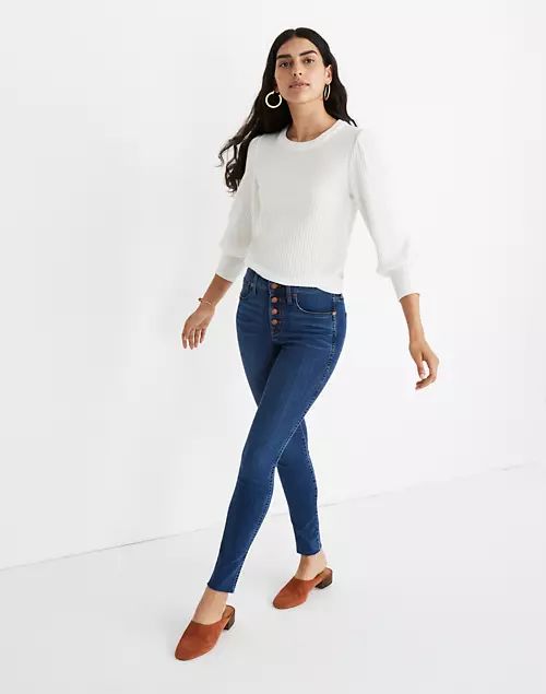 10" High-Rise Skinny Jeans in Brinville Wash: Button-Front TENCEL™ Denim Edition | Madewell