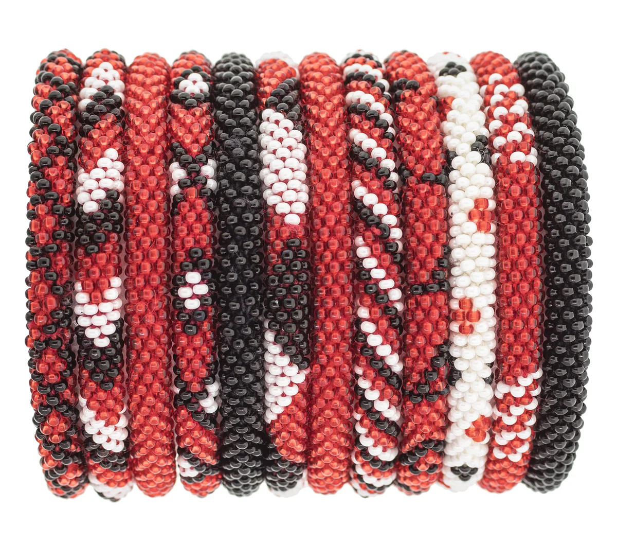 Game Day Roll-On® Bracelets  Red, Black & White | Aid Through Trade