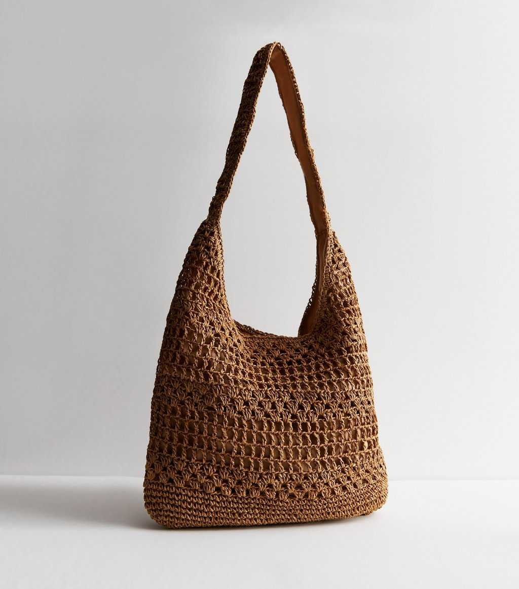 Tan Woven Slouchy Hobo Shoulder Bag
						
						Add to Saved Items
						Remove from Saved Items | New Look (UK)