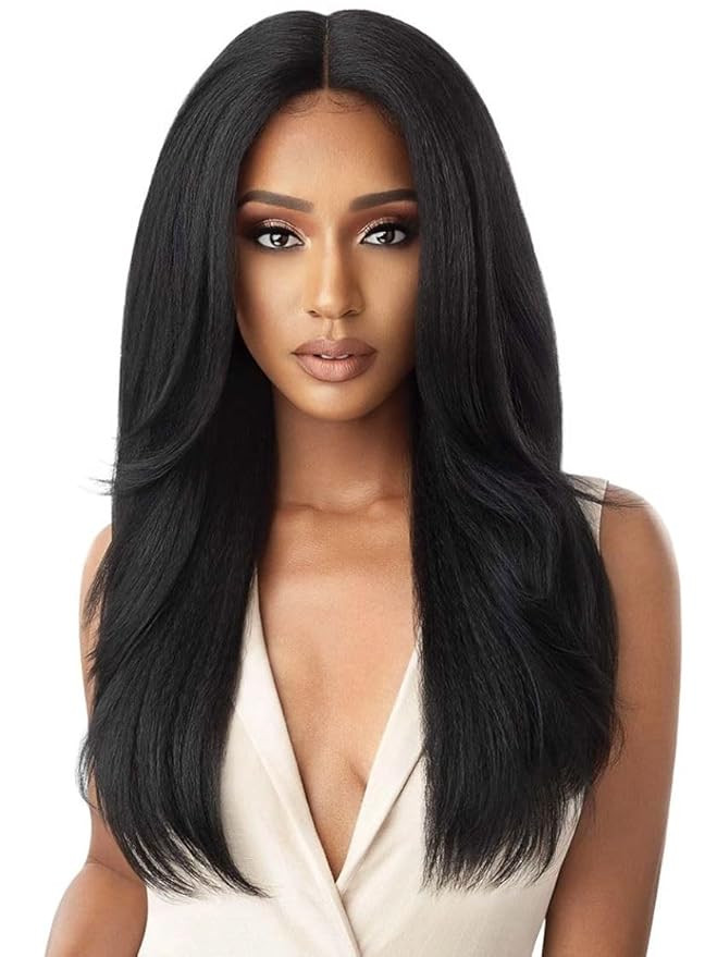 Outre Synthetic Lace Front Wig (Soft & Natural) - NEESHA 203 (Color:FFMSTGR) | Amazon (US)