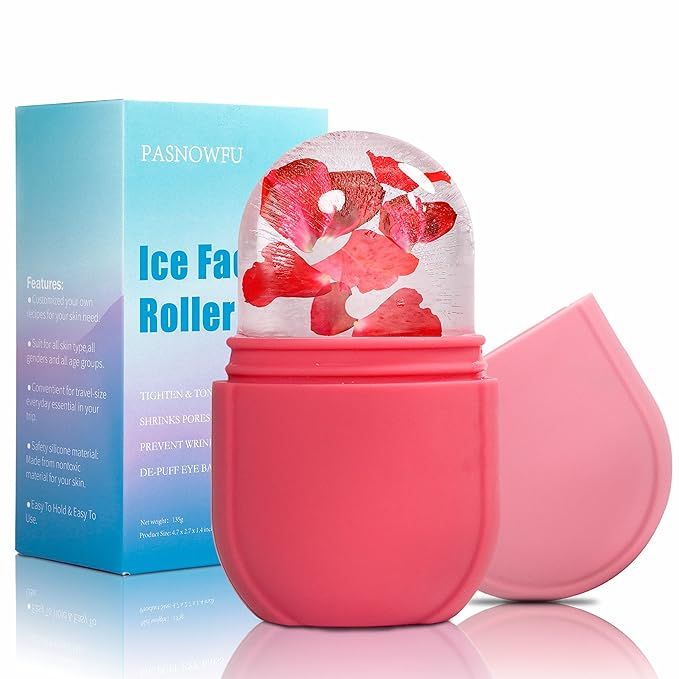 PASNOWFU Ice Face Roller, Eyes and Neck, Brighten Skin & Enhance Your Natural Glow, Reusable Faci... | Amazon (US)