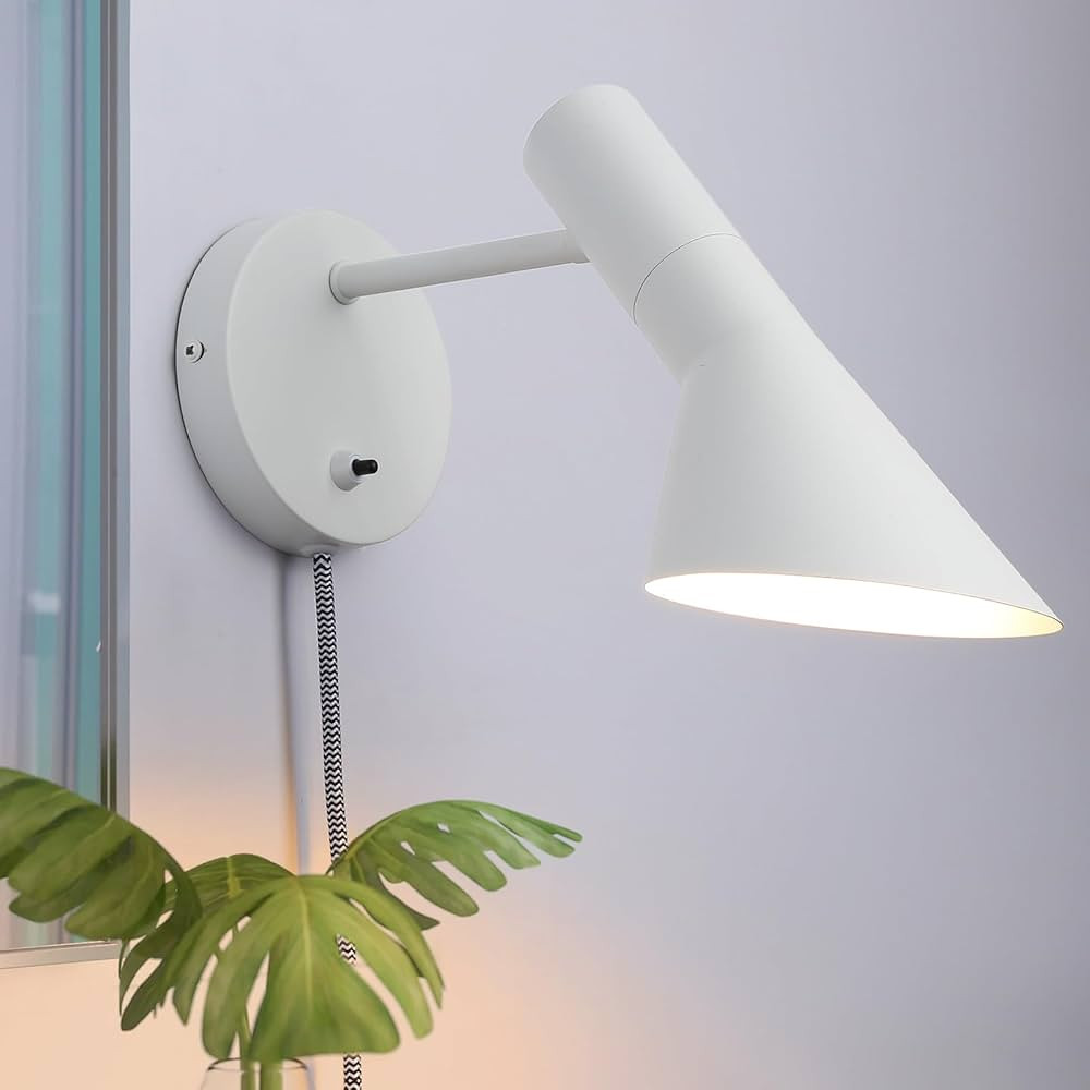 COSYLUX Vintage Plug in Wall Sconces, Industrial Rotatable Swing Arm Wall Lamp with Switch, Wall ... | Amazon (US)