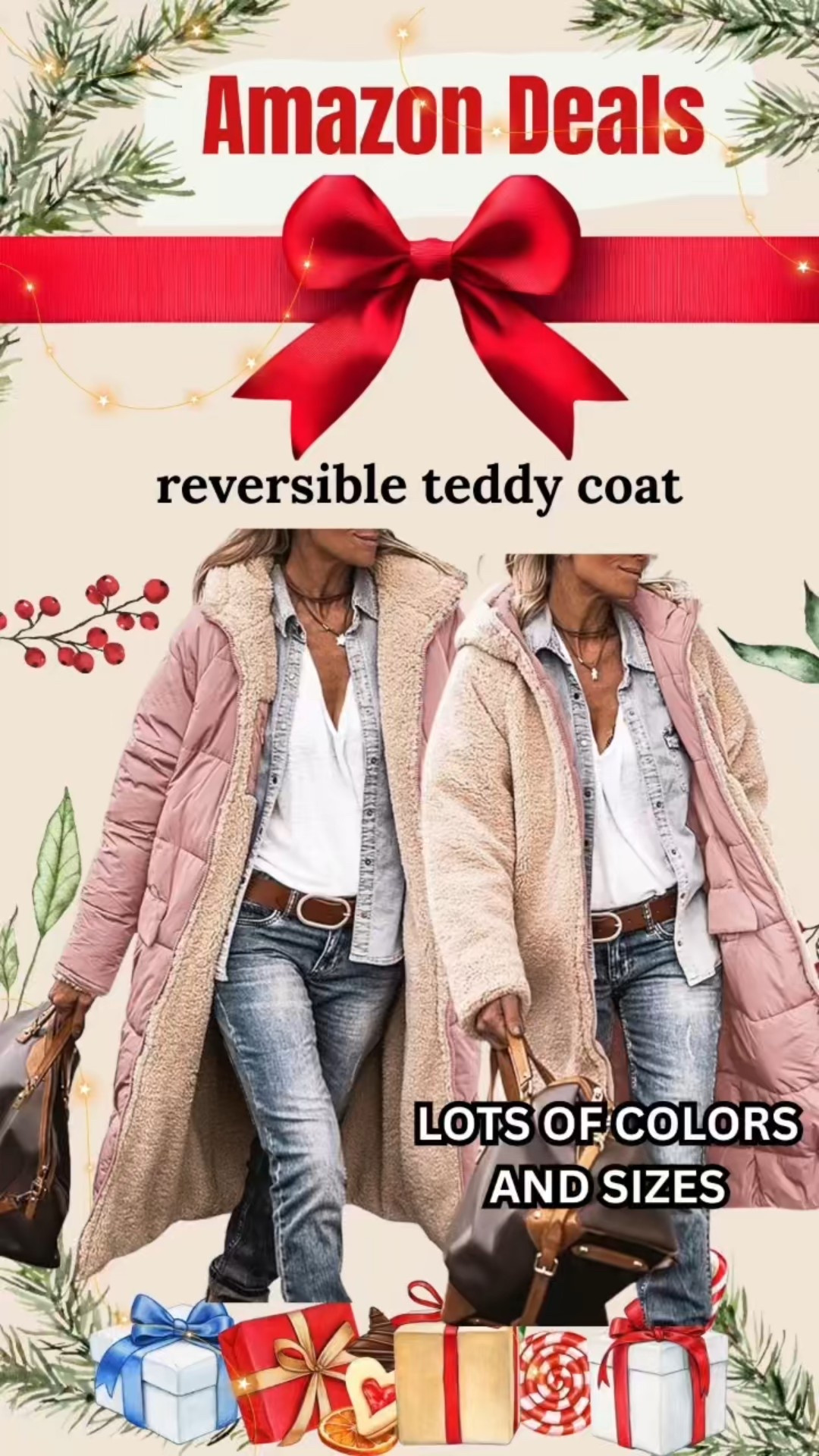 This reversible teddy coat is EVERYTHING for winter 🤎 Cozy, warm, oversized and comes in so many colors! This one always sells out fast so run to grab it — Amazon is eating right now 🔥✨ Linking it all in my Amazon storefront!

#amazonfinds #amazonfashion #amazonwinter #amazondeals #teddycoat #cozyseason #winterfashion #viralfinds #momstyle #neutralstyle #holidaydeals #fashionfinds #founditonamazon #giftideas #winterwardrobe

#LTKOver40 #LTKCyberWeek #LTKHoliday