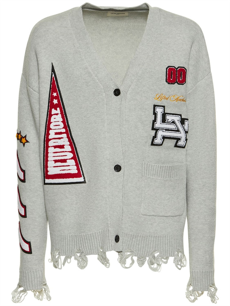 Honors cardigan w/ patches - Lifted Anchors - Men | Luisaviaroma | Luisaviaroma