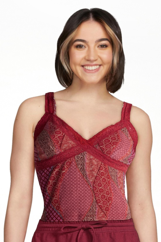 No Boundaries Mesh Lace Triangle Tank Top, Women's XXS-XXL | Walmart (US)
