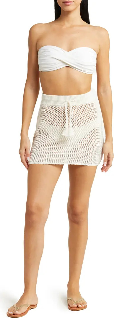 L Space Coast Is Clear Crochet Cover-Up Miniskirt | Nordstrom | Nordstrom