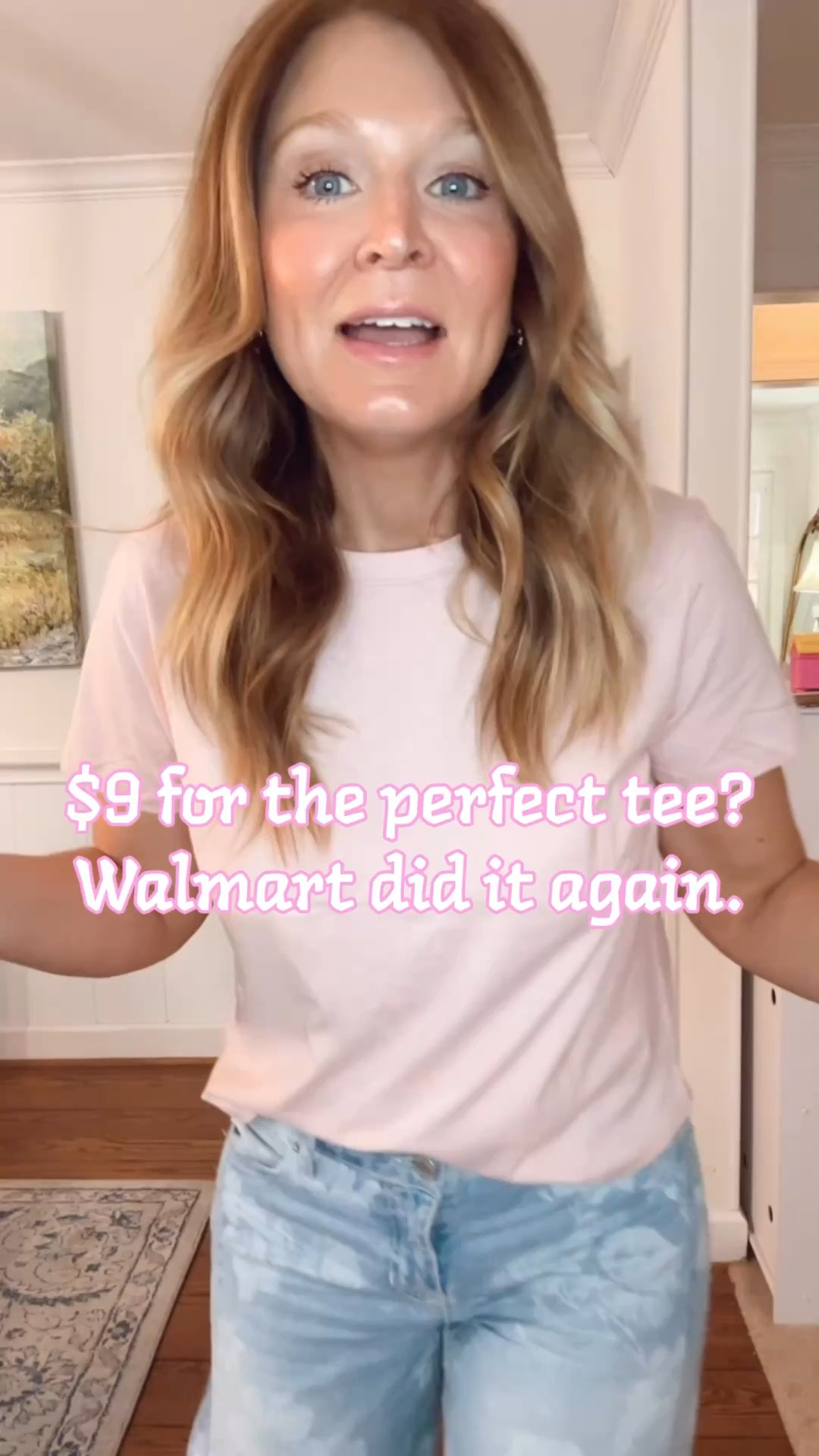 The best $9 t-shirts from
Walmart! In size M in the first 2 and L in the striped. 