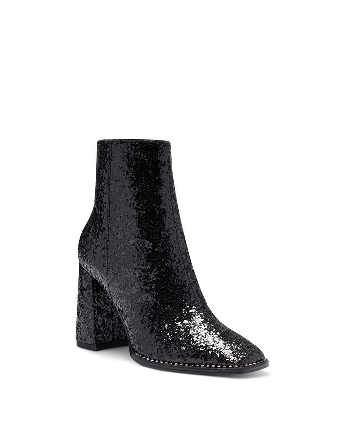 Jessica Simpson Women's Silvya Glitter Block Heel Dress Booties & Reviews - Booties - Shoes - Mac... | Macys (US)