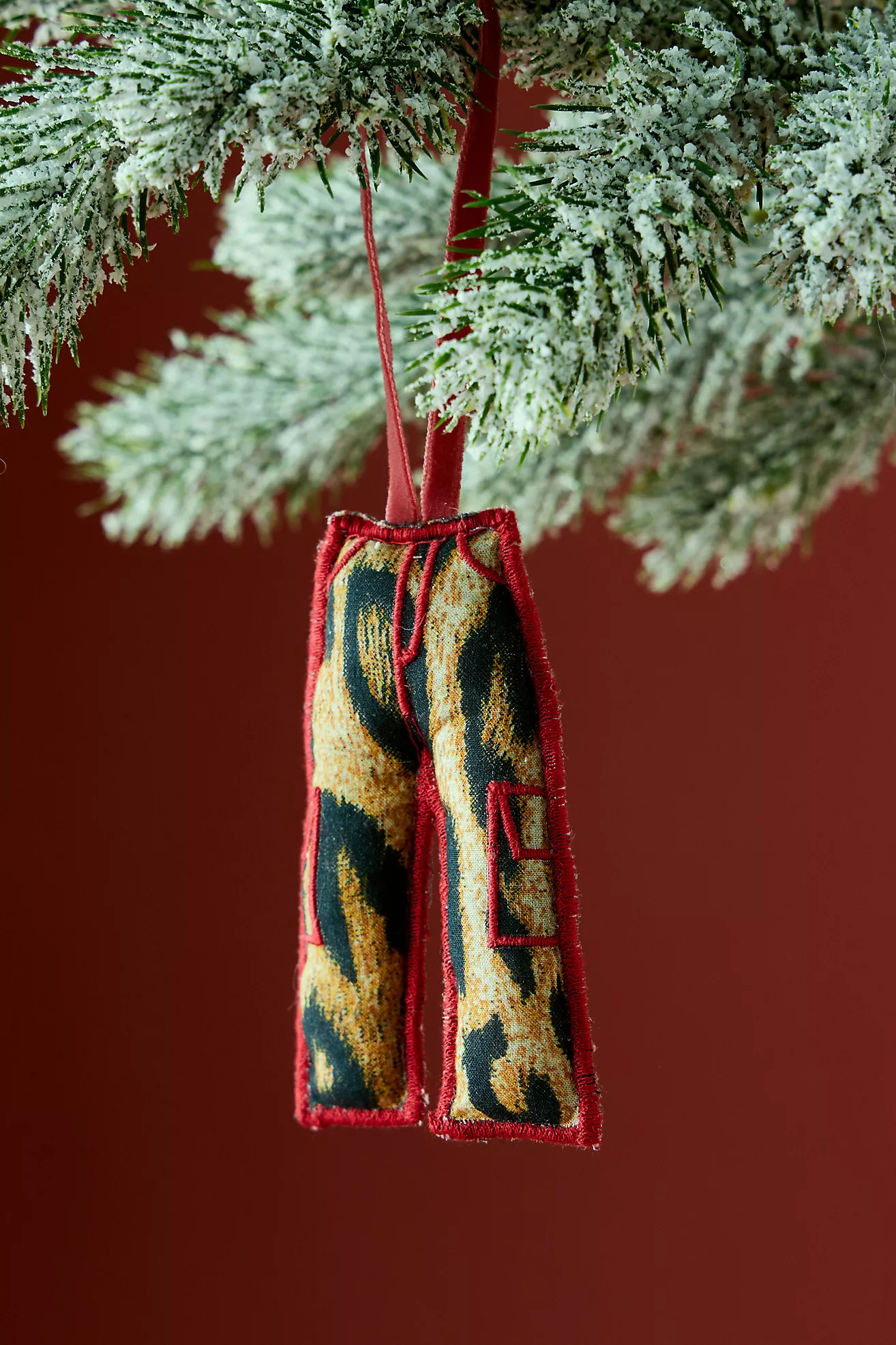 Damson Madder Leopard Trouser Ornament | Anthropologie (UK)