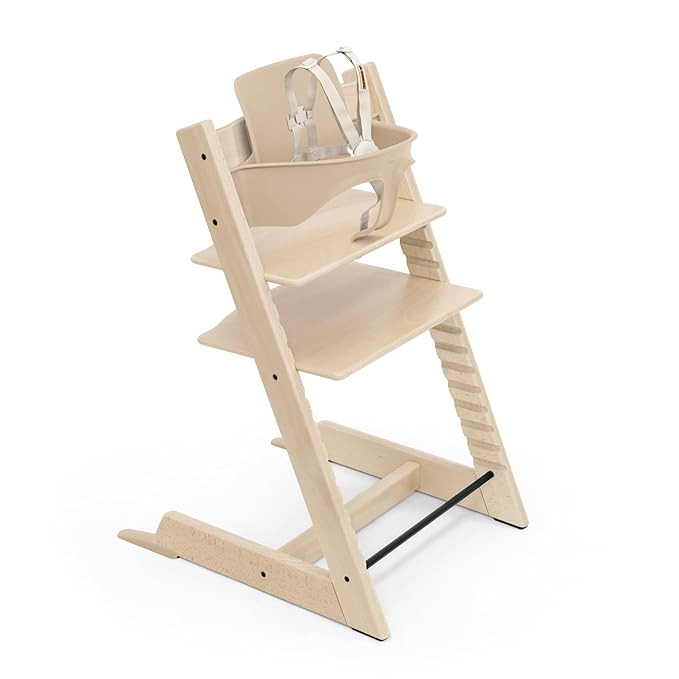 Stokke Tripp Trapp High Chair 2, Natural - Includes Chair + Baby Set with Removable Harness for C... | Amazon (US)