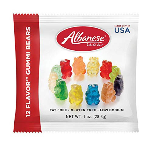 Blue Hippo Albanese 12 Flavor Assorted Gummi Bears 1 Ounce (Pack of 30) | Amazon (US)