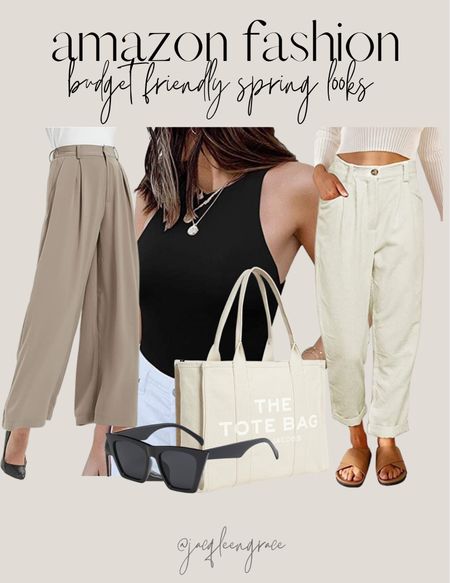 Amazon fashion budget friendly spring looks. Budget friendly. For any and all budgets. Glam chic style, Parisian Chic, Boho glam. Fashion deals and accessories.

#LTKFind #LTKstyletip #LTKfit