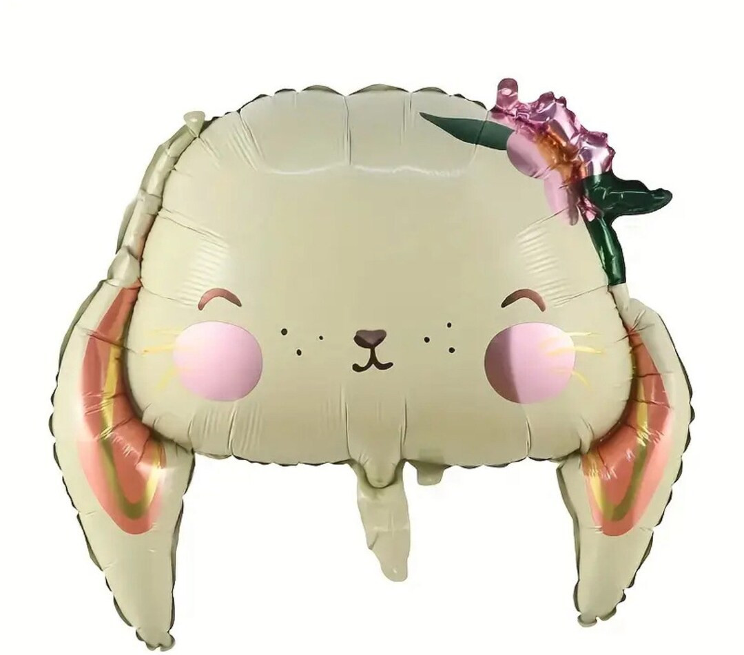 Bunny Balloon Party Decor | Easter Balloon, Spring rabbit balloon, Easter Bunny foil balloon for ... | Etsy (US)