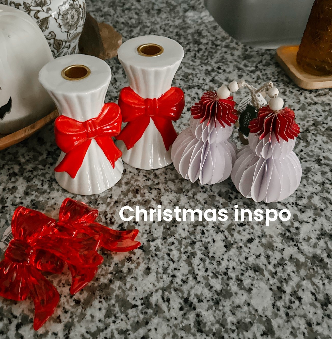 Not looking for new stuff this year using my classic red and green with some gold decor but did get these cuties at Walmart they have so much cute stuff but maybe next year #walmart #christmas #bows #redchristmas #snowmen #holidays 

#LTKStyleTip #LTKSeasonal #LTKHome