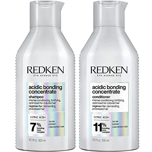 Redken Bonding Shampoo & Conditioner Set for Damaged Hair Repair | Acidic Bonding Concentrate | Sulfate-Free | Repairs Bleached or Color-Treated Hair | For All Hair Types | 10.1 Fl Oz | Amazon (US)