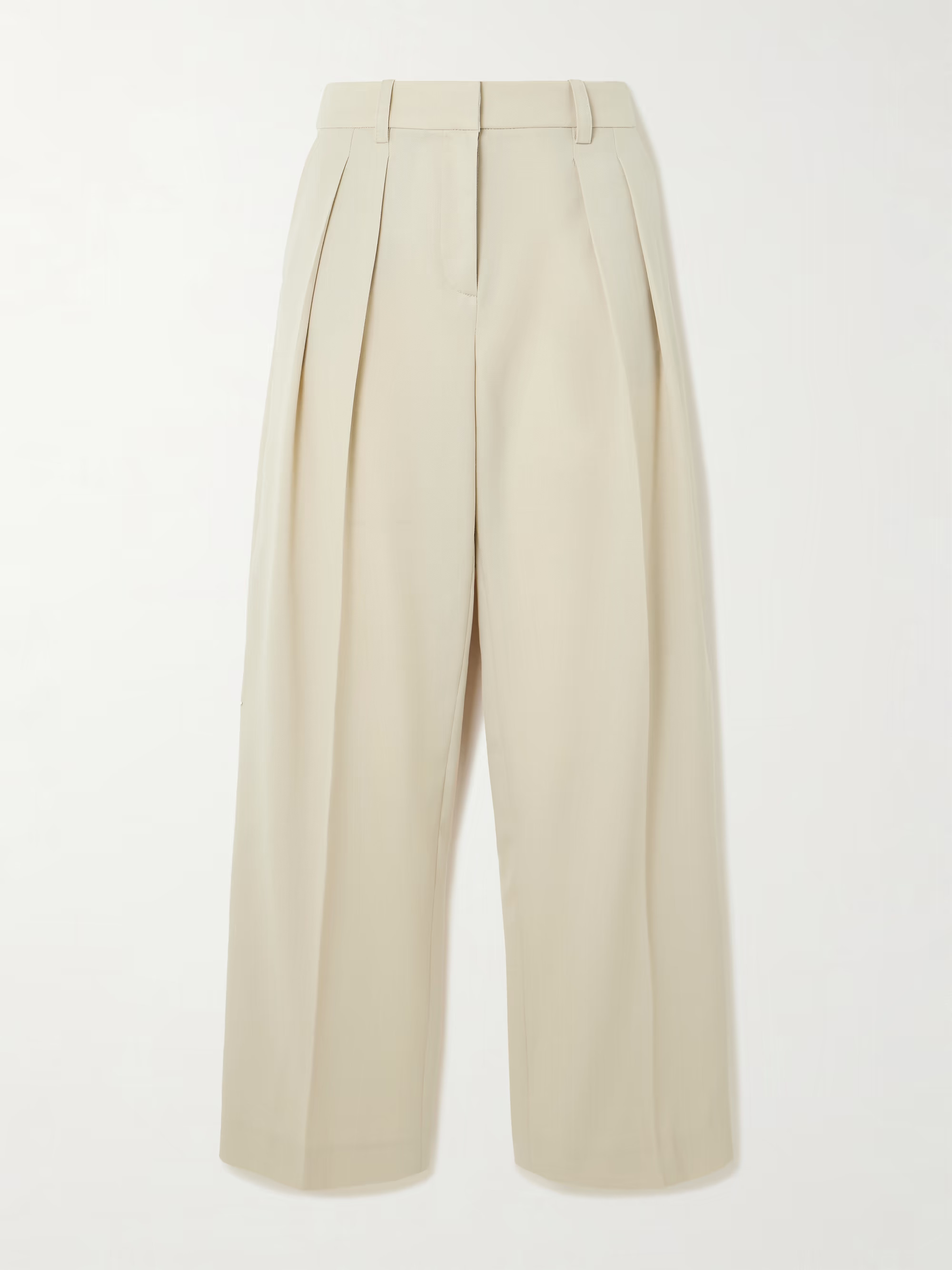Daytona pleated grain de poudre wide-leg pants | NET-A-PORTER (US)