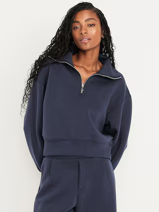 Bounce Fleece Half-Zip Pullover Sweatshirt | Old Navy (US)