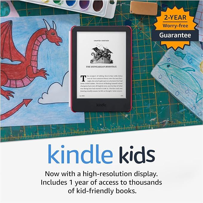 Kindle Kids (2022 release) – If it breaks, we will replace it, includes ad-free books, cover an... | Amazon (US)
