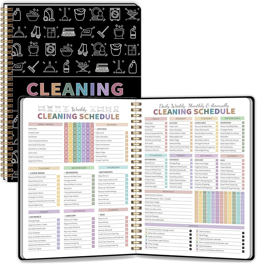ADHD Cleaning Planner for Adults Women, Cleaning Schedule and Checklist Notebook, Cleaning and Or... | Amazon (US)