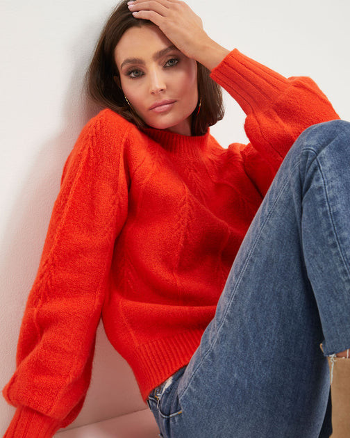 Seattle Knit Pullover Sweater - Orange | VICI