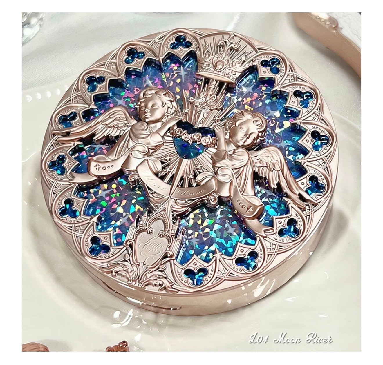 Flower Knows Little Angel Embossed Highlighter - Cool Starlight Highlighter Powder,Long-Lasting Ethereal Starry Glow,Cool Blue-Purple & White Pearl Shimmer,Galaxy-Inspired(L04 Moon River)

#LTKootd #LTKBeauty #LTKWorkwear