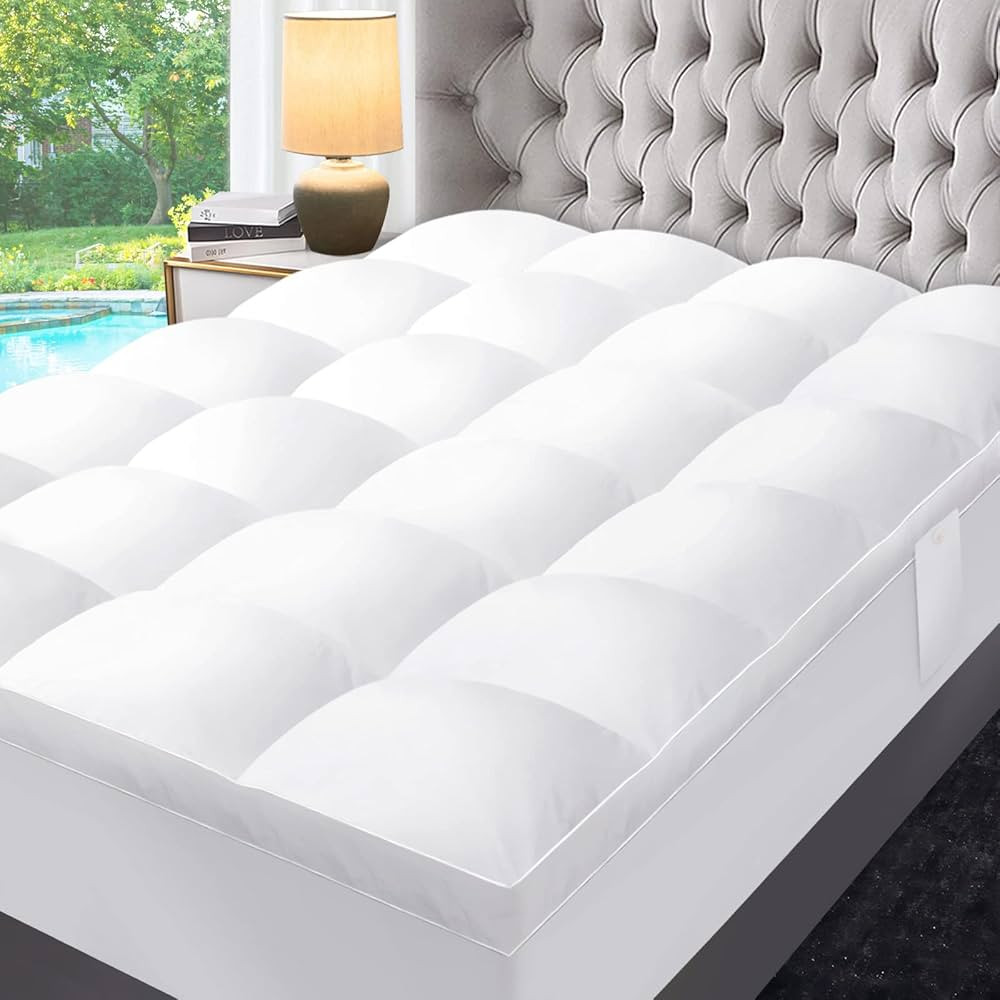 ABENE Mattress Topper for Back Pain Relief, Extra Thick Mattress Pad Pillowtop, Soft Mattress Pro... | Amazon (US)