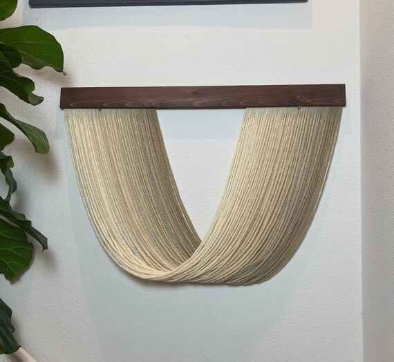 Mini Tan / Neutral Ombré Dip Dye Wall Hanging Fiber Art | Etsy | Etsy (US)