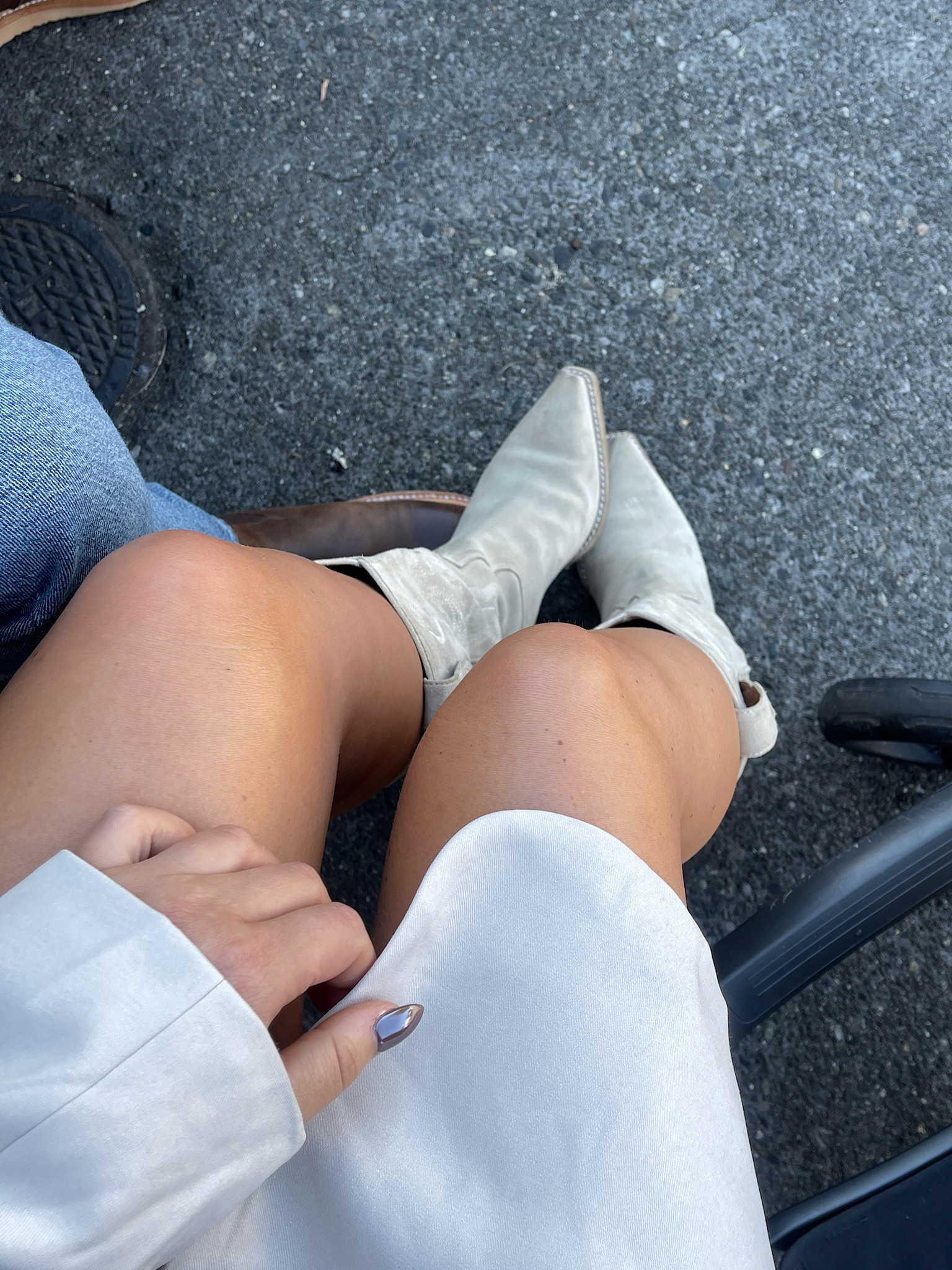 Boots: tts color sand
Blazer size 8 tts
Lululemon bike shorts size 8 / 8” length 
Amazon tank L (sized up)


#LTKshoecrush #LTKunder100