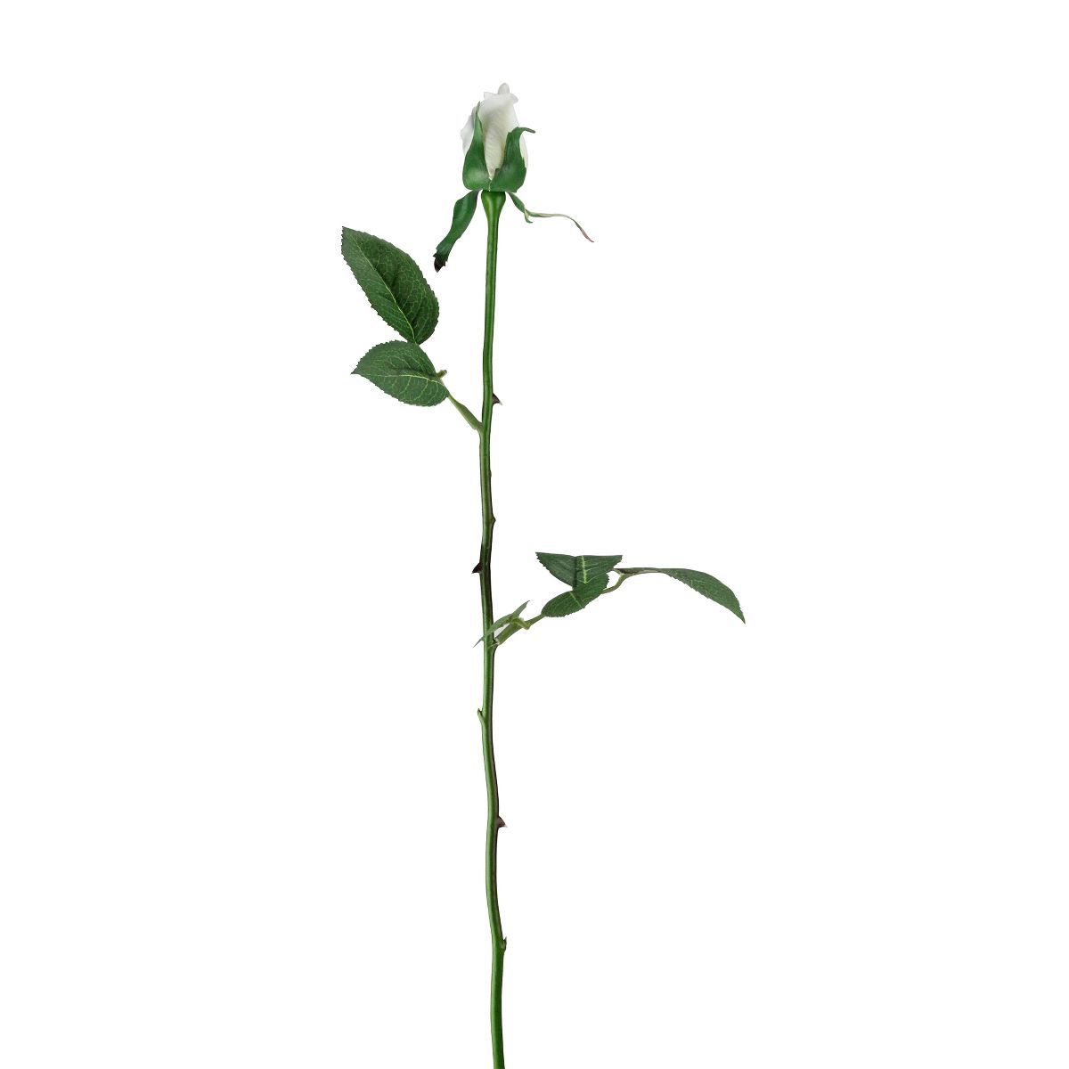 Allstate Floral 22.5" White Single Budding Artificial Spring Rose Pick | Target