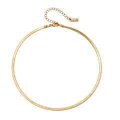 Evie Herringbone Chain Necklace | Sequin
