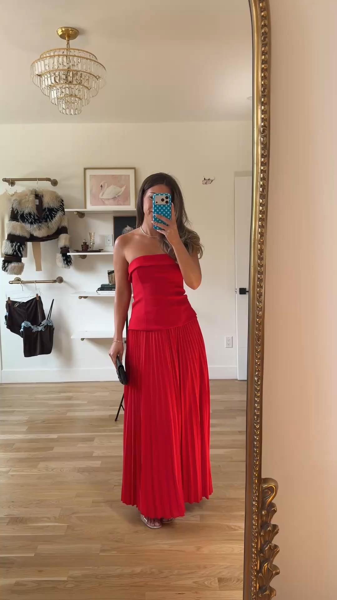 strapless red top with a folded band neckline paired with a matching pleated maxi skirt fall wedding guest dress for every girl 💍

I’m 5’4” & wearing my usual smalls/2
• sized down to xs in top 

electric picks: emerson20
vivrelle: emerson20 

fall wedding guest dresses, wedding guest dresses, cocktail dresses, semi-formal dresses, black tie wedding guest dresses, destination wedding guest dresses, garden party dresses, wedding guest outfit ideas, fall dresses, autumn dress

#LTKWedding #LTKSeasonal #LTKootd