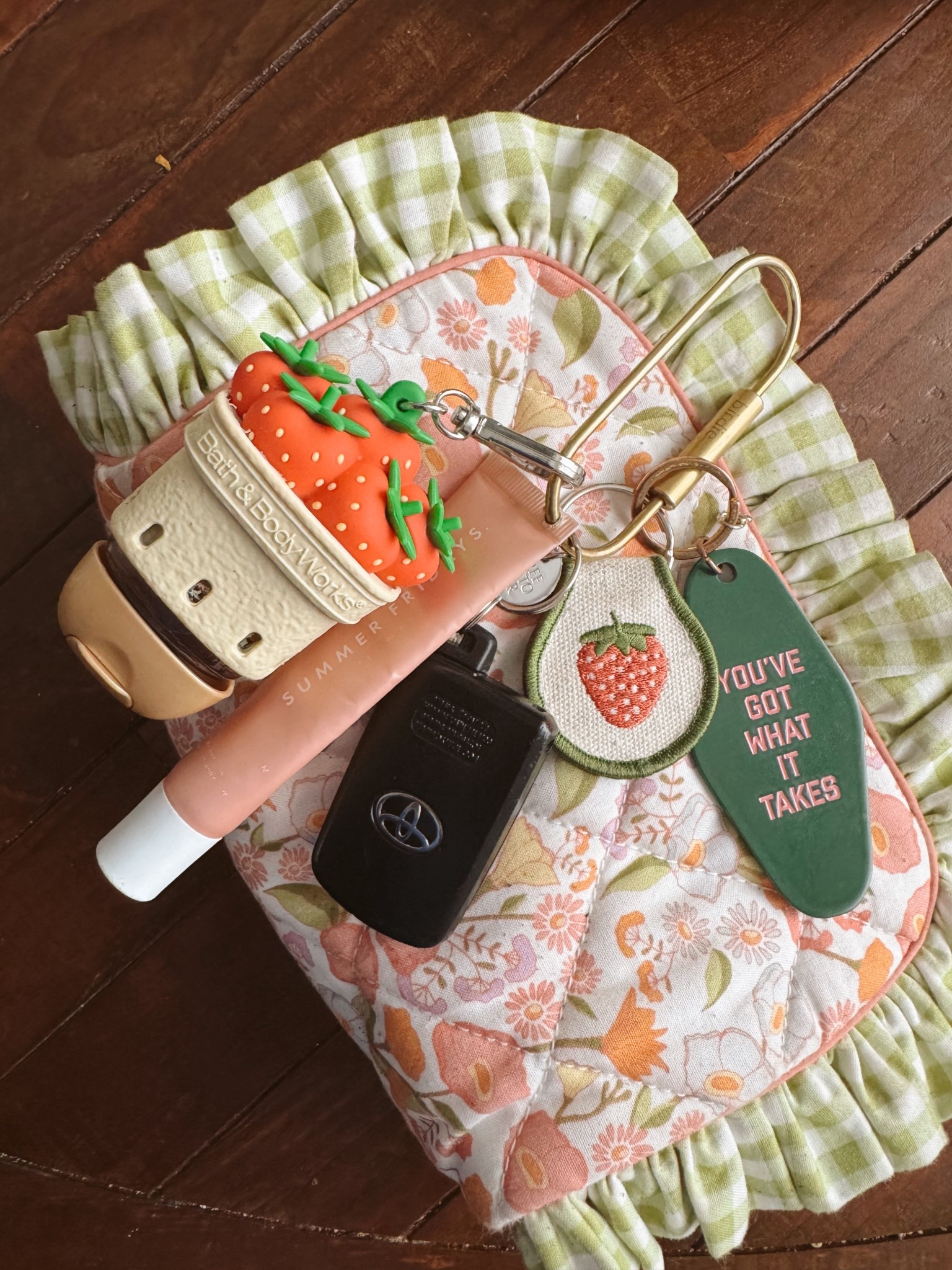 The cutest hand sanitizer holder 🫶🍓🍰✨

#LTKselfcare #LTKmomlife