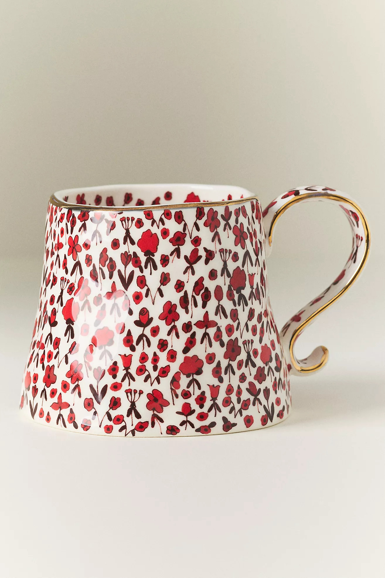 The Mud Fairy Blooming Hearts Stoneware Mug | Anthropologie (US)