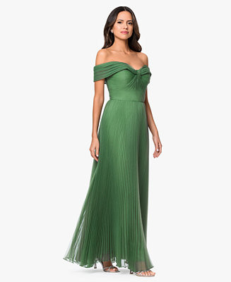 XSCAPE Women's Off-The-Shoulder Gown - Macy's | Macy's