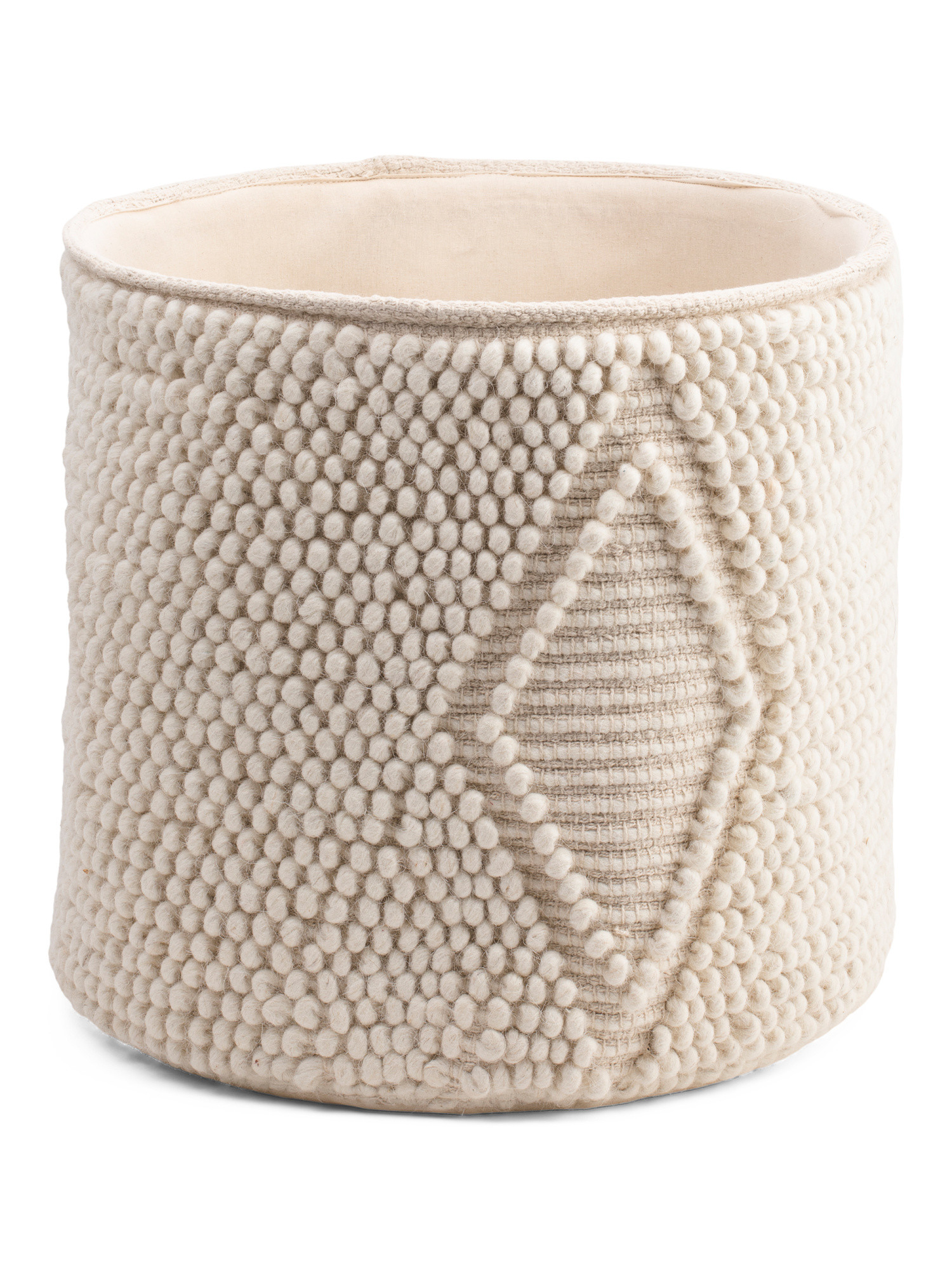 Wool Blend Woven Diamond Loop Storage Basket | Office & Storage | Marshalls | Marshalls