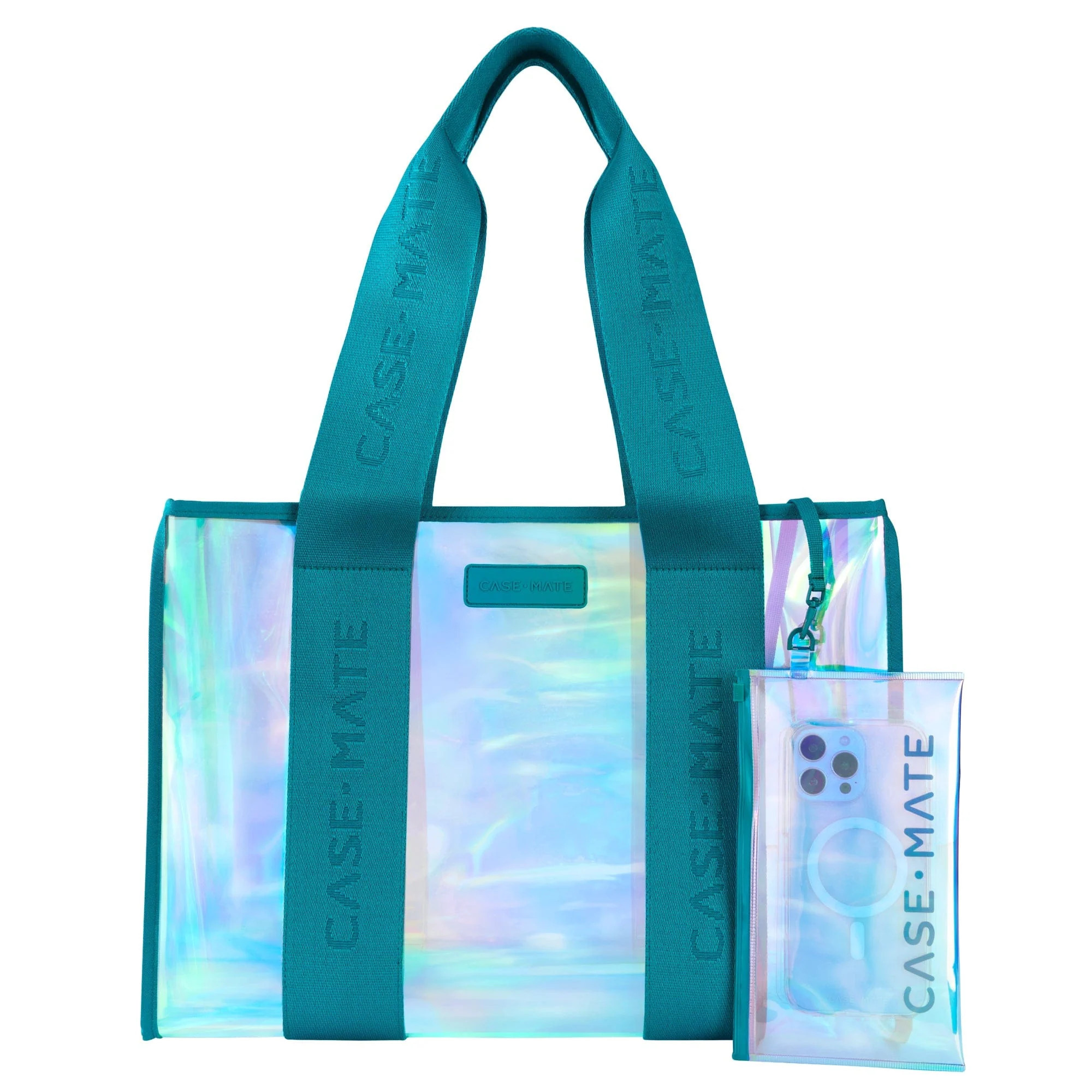 Jelly Tote Bag Emerald Blue Iridescent | Case-Mate