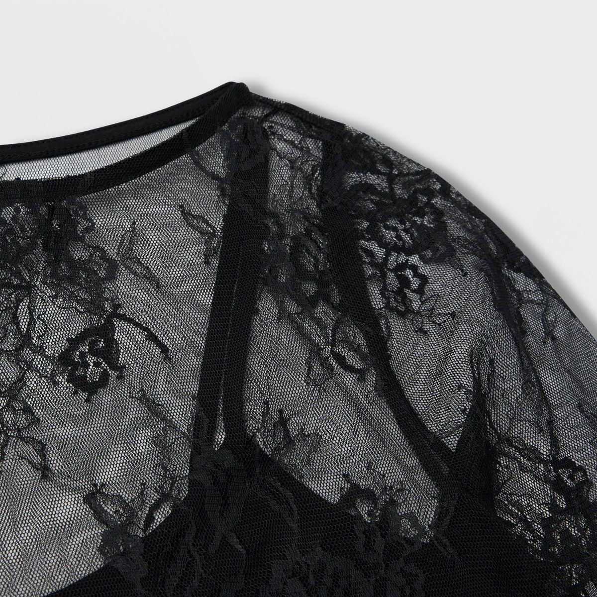 Women's Slim Fit Long Sleeve Lace Top - A New Day™ | Target