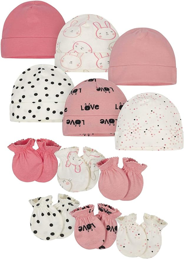 Onesies Brand Unisex Baby 12-piece Cap and Mitten Set | Amazon (US)