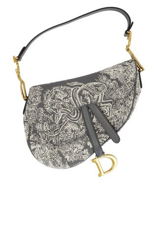 Dior Saddle Bag in Grey | FWRD 