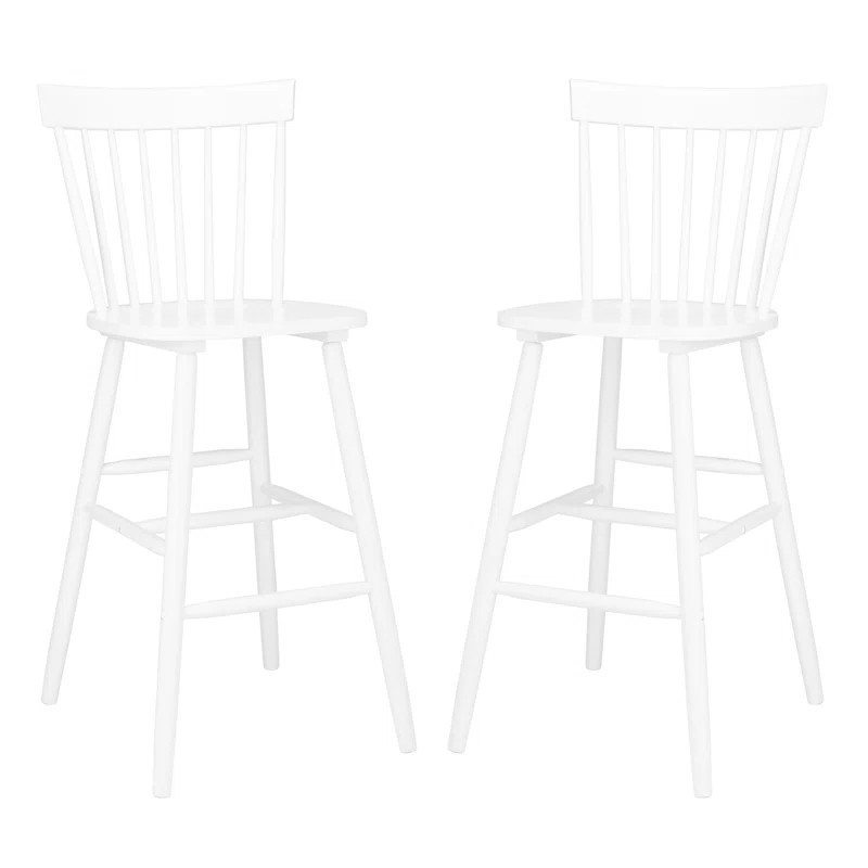 Stacee Solid Wood Stool (Set of 2) | Wayfair North America