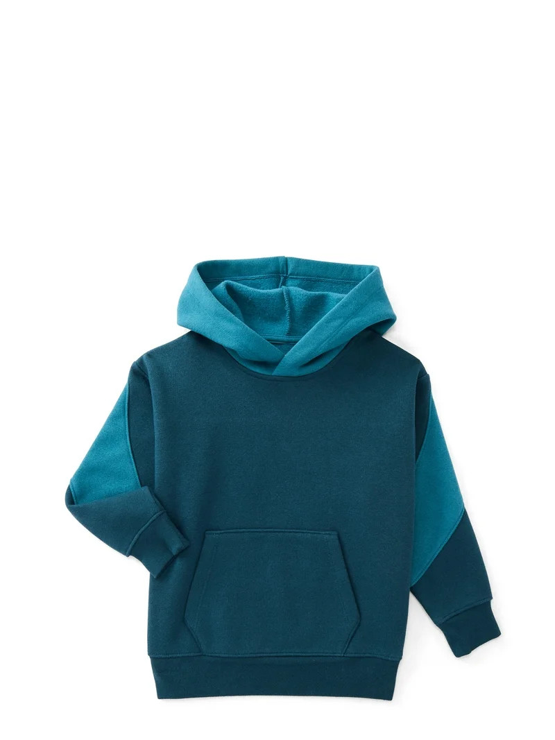 Athletic Works Boys Active Fashion Fleece Hoodie with Long Sleeves, Sizes 4-18 | Walmart (US)